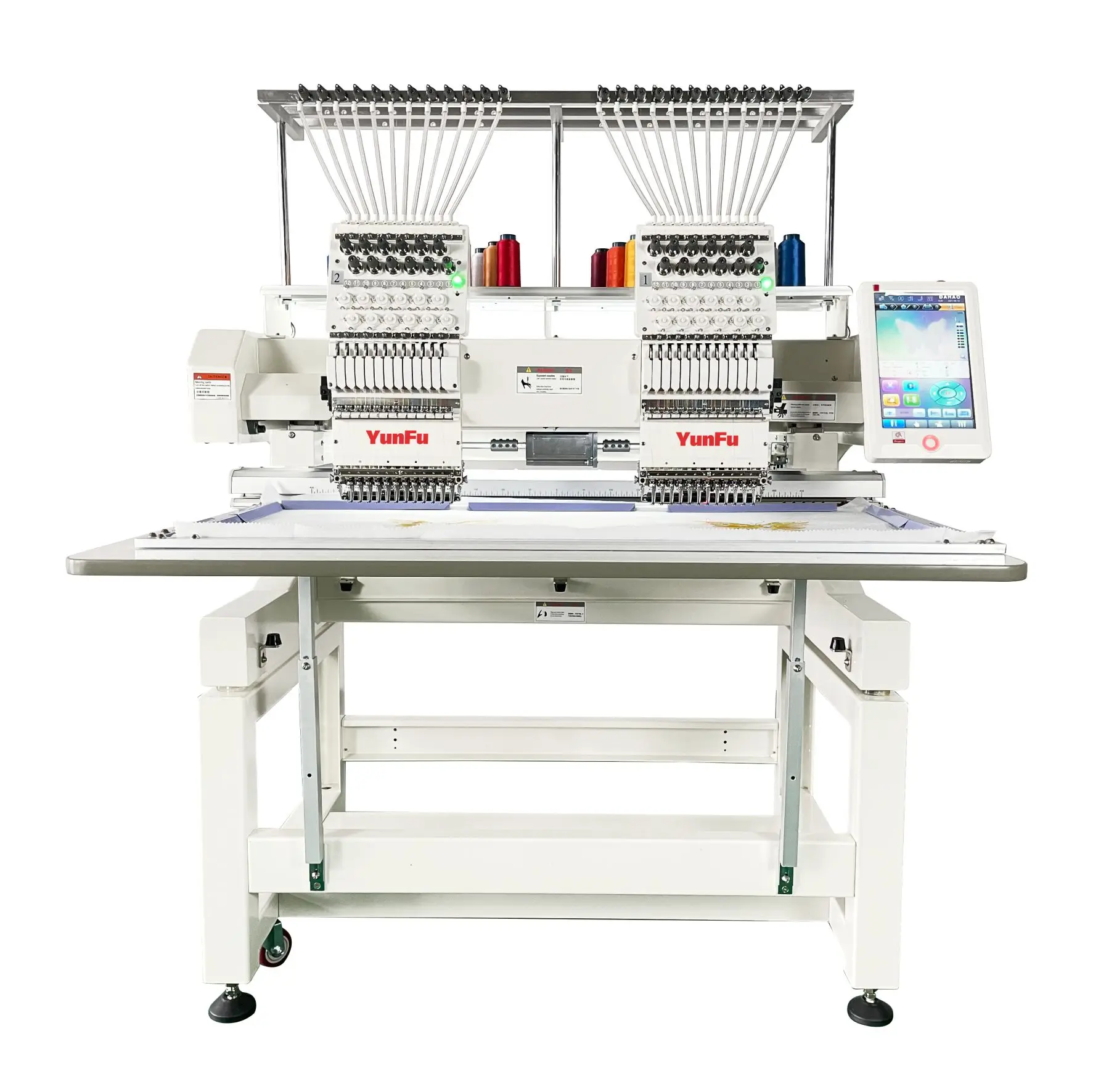 Hot Sale!!!2 Head 12 15 Needles Embroidery Machine 400*500 mm Factory Price Professional