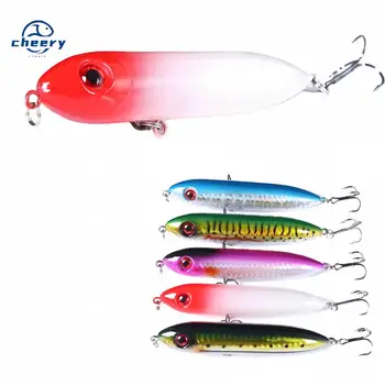 CHEERY CPE030 Metal & Plastic Artificial Hard Bait Pencil Fishing Lures with Hooks 10cm 12g for Ocean Boat Stream & Ice Fishing – Metal Jig – view 2