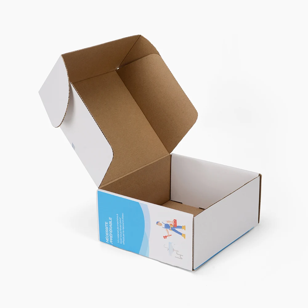 Biodegradable Projects Cardboard Boxes Paper Packages Cosmetics Kraft Shipping Carton Box for Small Business