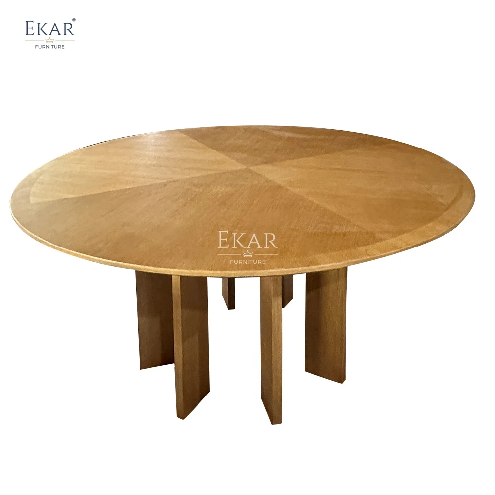 product modern outdoor wooden round dining table for patio and garden-63