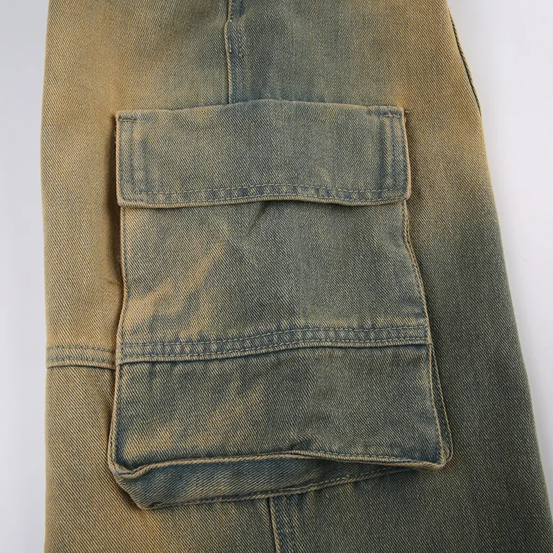 Don't Call Them Old Vintage Furred Straight-leg Pants Low-rise Baggy ...
