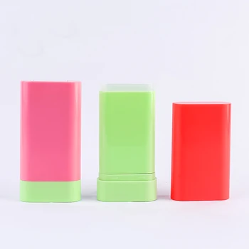 Wholesale Nice Color Twist Up Plastic Empty Refillable Deodorant Stick Container