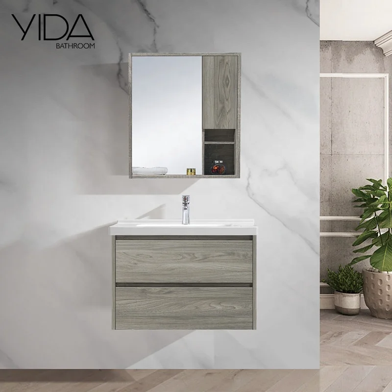 
Новый дизайн 2020 года, настенный шкаф из фанеры в европейском стиле с раковиной для ванной комнаты в отеле 