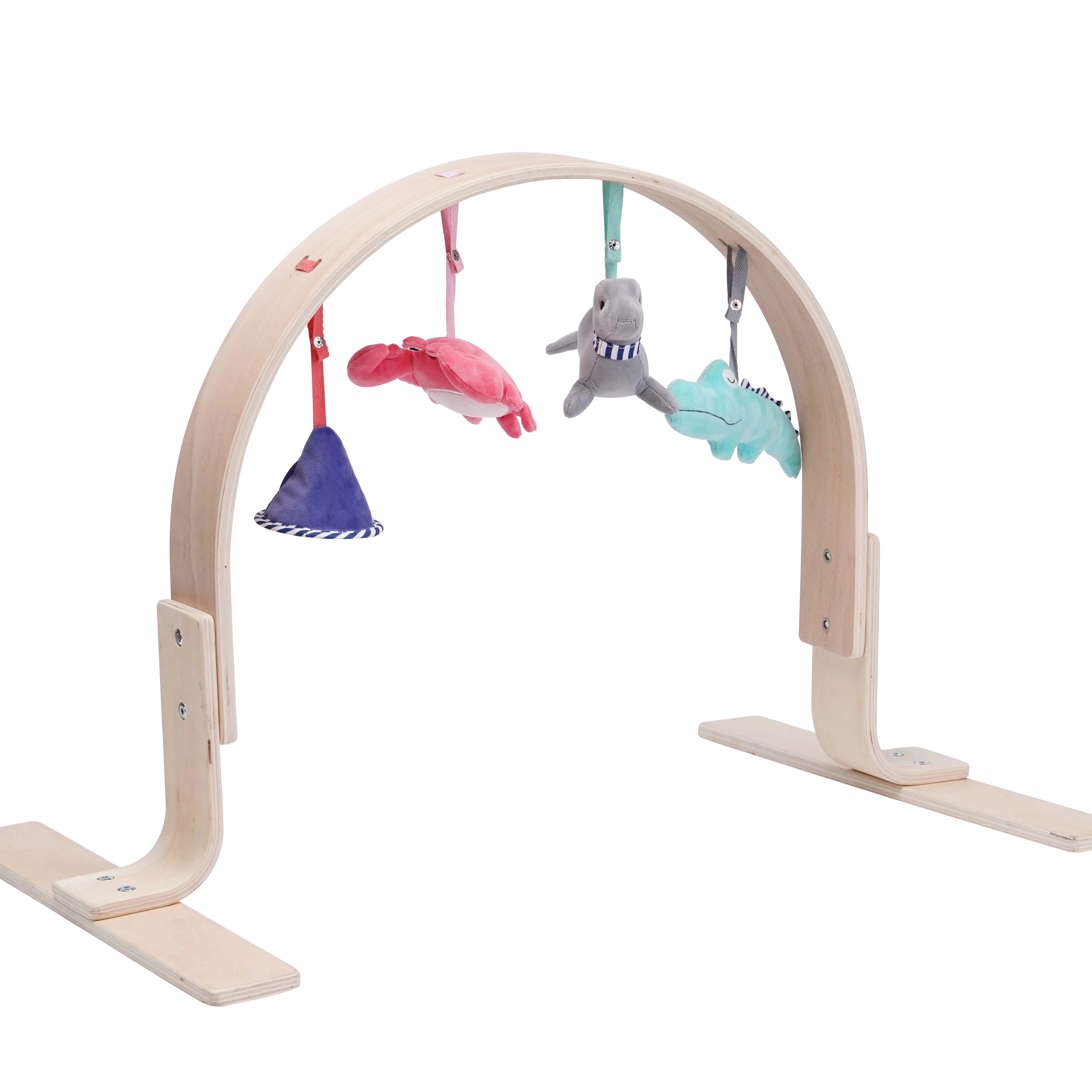 Educational Wooden Baby Gym Toys For Play Activity With Hanging Toys