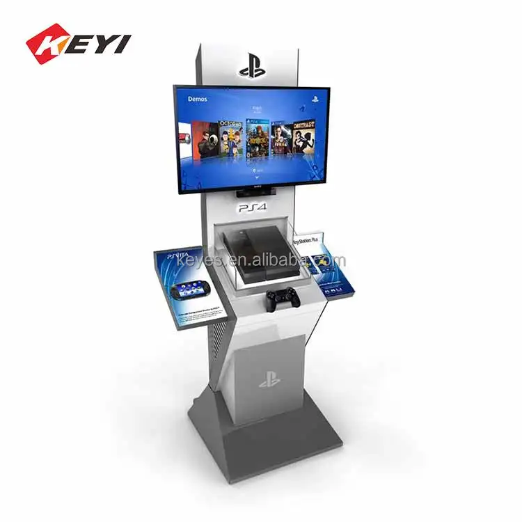 Factory Custom Showroom Metal Video Game Kiosk Display Shelf / Game