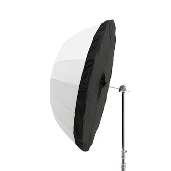 Godox UB-130D 130cm White Parabolic Reflective Transparent Soft Umbrella Studio Light Umbrella with Black Silver Diffuser Cover
