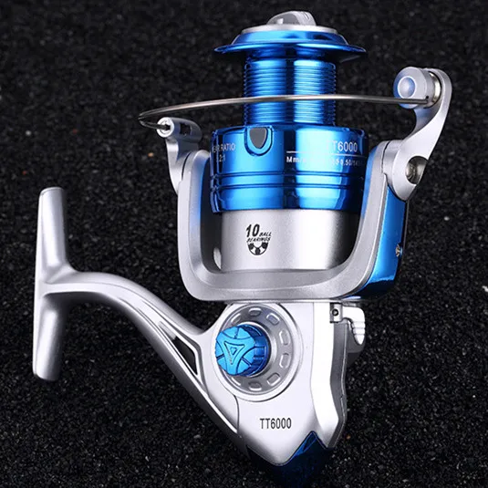 Spinning Fishing Reel - 5.2:1 Gear Ratio, 10BB Nylon Body