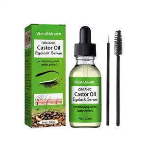 Organic Natural Castor Oil Rapid Eye Brow Thicker Longer Eye Lash Enhancer Eyelash Essence Serum Growth