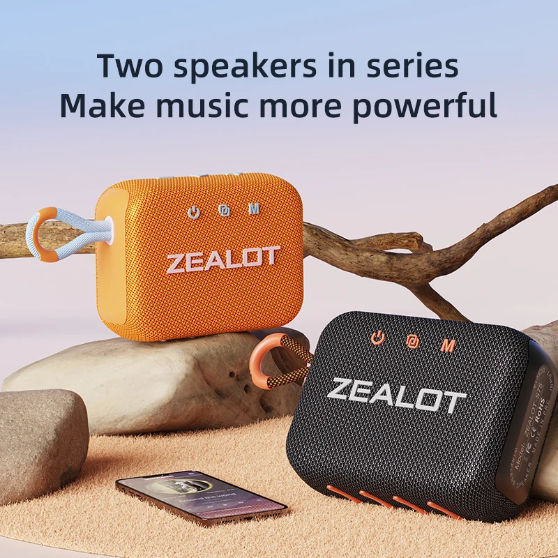 Zealot S75 Outdoor Wireless Speaker - 3000mah Portable Subwoofer