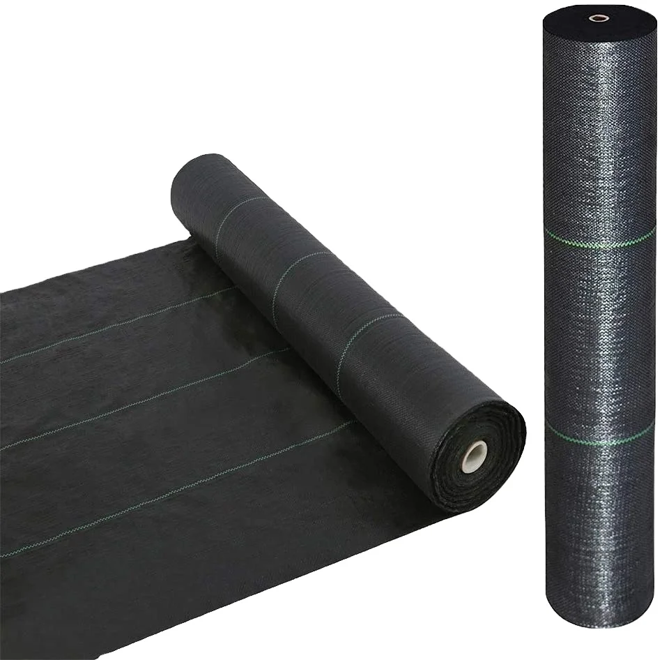 Tree Protector Weed Mat Agriculture Plastic Net Anti Weed Mat Weed Barrier Fabric Black Dust Control Ground Cover