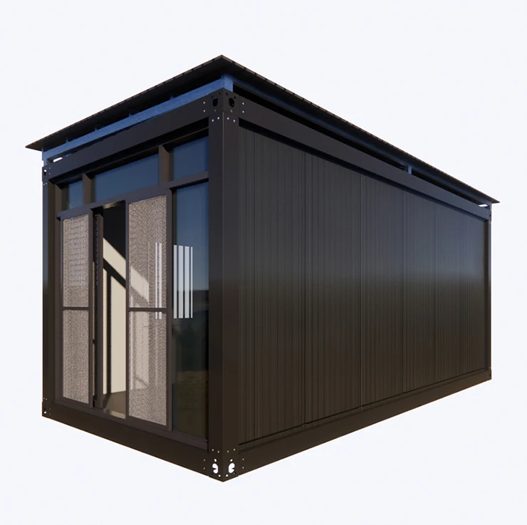 Factory Custom 3 4 Bedroom Black Prefab Container Homes 40ft Luxury ...