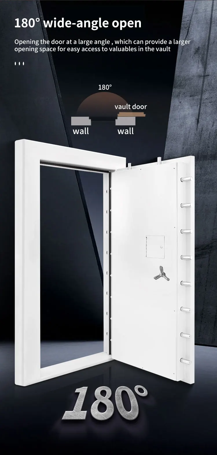 CEQSAFE Customized High Quality Vault Door Steel Bank Safe Vault Metal Security Door details