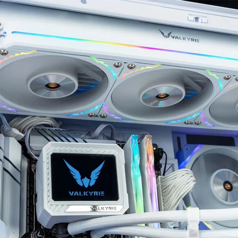 CPUクーラーV360 Valkyrie 300w 水冷 ゲーミング PC VALKYRIE V360 MERLIN 360mm ARGB液体CPUクーラー、300W TDP対応