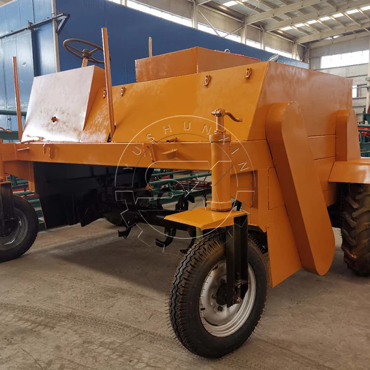 Компостное органическое удобрение, машина для производства гранул, трактор