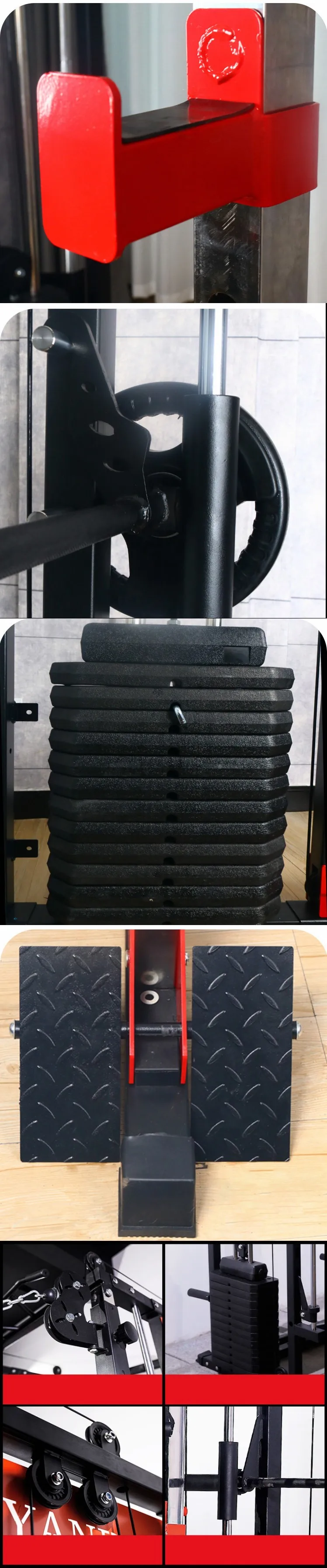 All-In-One Home Gym Equipment Multi-Functional Squat Rack and Smith Machine with Power Rack Exercise Plate and Cable Drive supplier