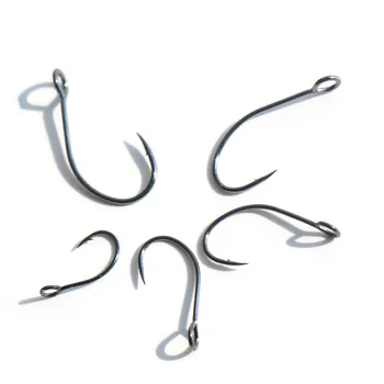 Big Eye Single Hook, Stream Trout Iron Plate Hook, Anti-corrosion Reinforced Black Nickel Fishing Hook – Hooks – view 5