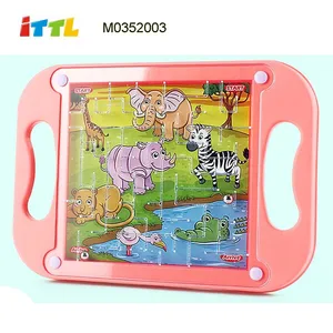 Mini Handheld Maze Game Toy Plastic Puzzle Balance for Kids Educational Plates Puzzle
