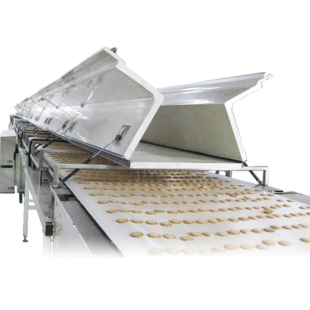 AMC Full Automatic Chocolate Machine Corn Dog Fryer Cooling Tunnel Machine