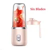 6 Blades Pink 2 Cups