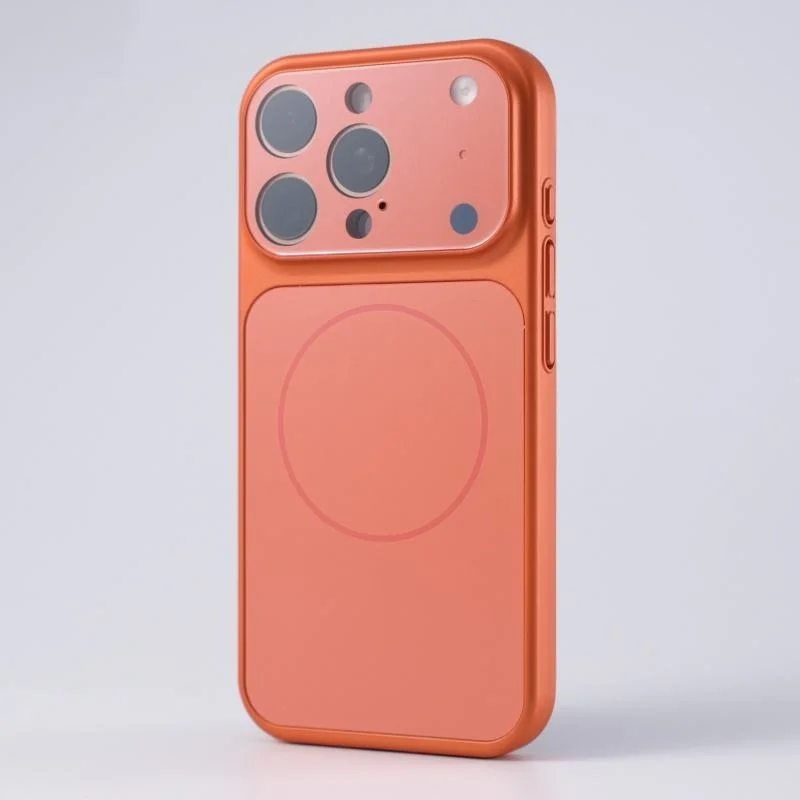 Factory AG Magnetic Phone Case with Matte Glass Back Panel Protective Lens Film Cover for iPhone 17 14 15 16 Pro Max 17 Air