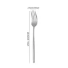Tenedor de mesa de plata