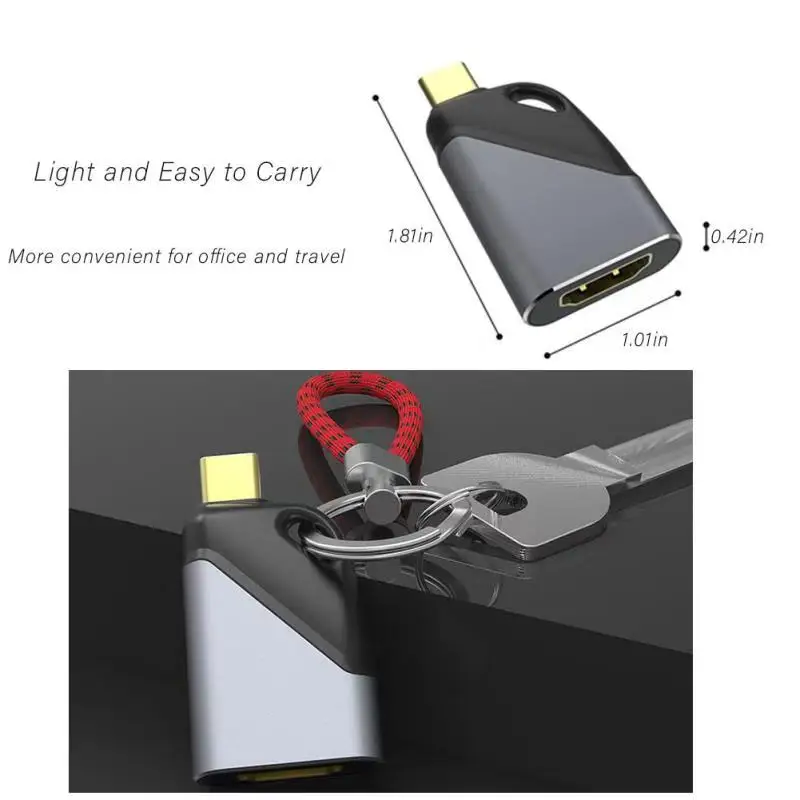 Новый дизайн портативный брелок-адаптер USB 3 1 Type C к HDM I 4K