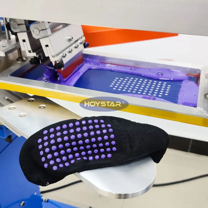 Rotary 1 Color Automatic Socks Screen Printing Machine