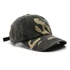 Casquette camouflage-vert foncé