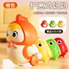 1107 ไก่แกว่ง-แม่ไก่ ลูกไก่แม่เหล็ก 3 ตัว-สีส้ม