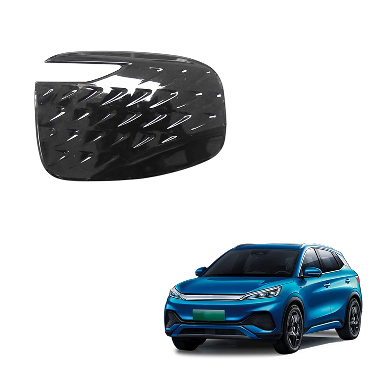 ABS Glossy Black Car Exterior Decoration Trims Accessories Charging Port Cover For BYD ATTO 3 Yuan Plus 2023