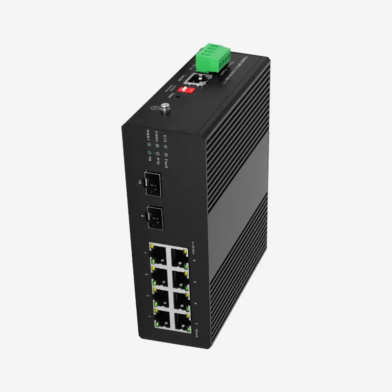 Oem/odm Industrial Gigabit Poe Switch With 8 Poe+ Ports And 2 Sfp Slots ...