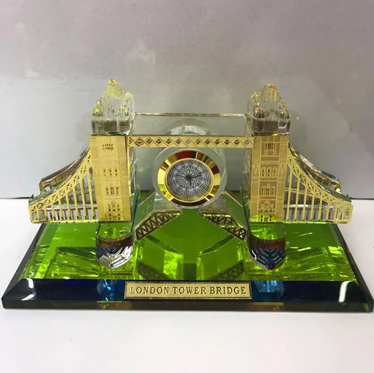 London Souvenir Crystal Collection  London Tower London Bridge 