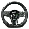 Forged Carbon Fiber+Perforated Leather+black Stitching