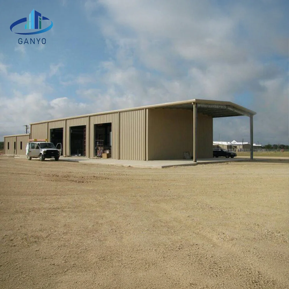 Barndominium Style Metal Building With Warehouse, Office Space, and Porch | Foshan Ganyo Steel Structure