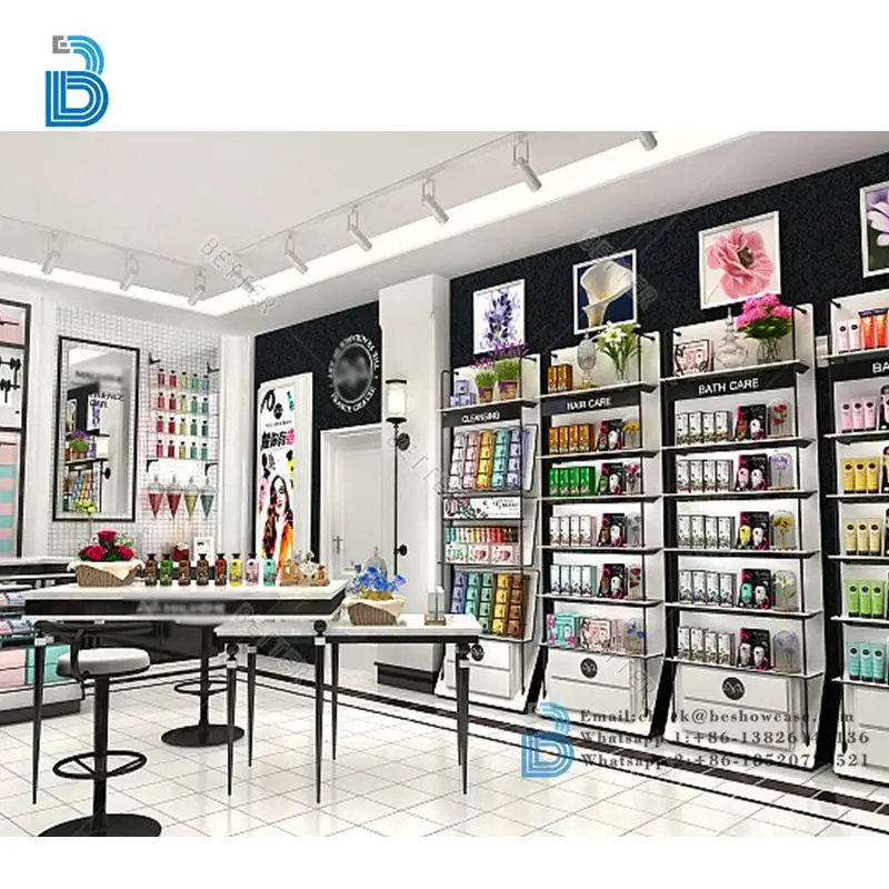 Factory Direct Sale Cosmetic Store Design Small Shop Retail Design Furniture Cosmetic Shop Interior Design
