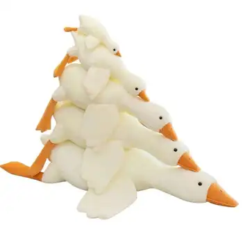 Big white goose plush toys big duck doll soft stuffed animal sleeping pillow cushion christmas gifts for kids and girls