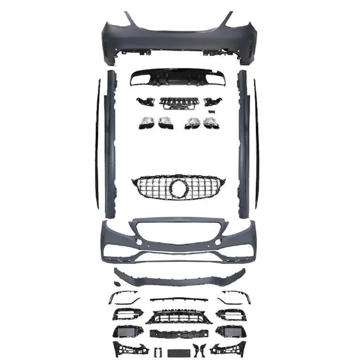 High Quality C63 Auto Parts Body Kit for Mercedes Benz W205 Modified to ...