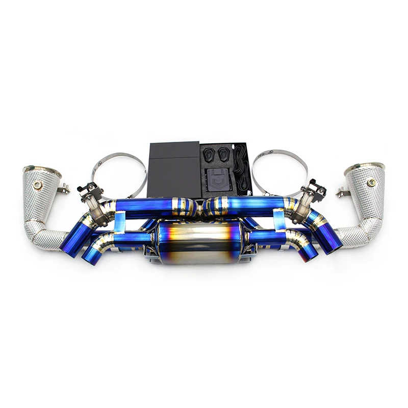Catback Exhaust Downpipe Free Flow Pipes For Porsche 911 992 Turbo / Targa 4 3.0T 2020-2023 Racing