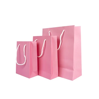 Custom logo paper white gift paper bags retail made Luxury shopping bags for clothing packaging bag with handles