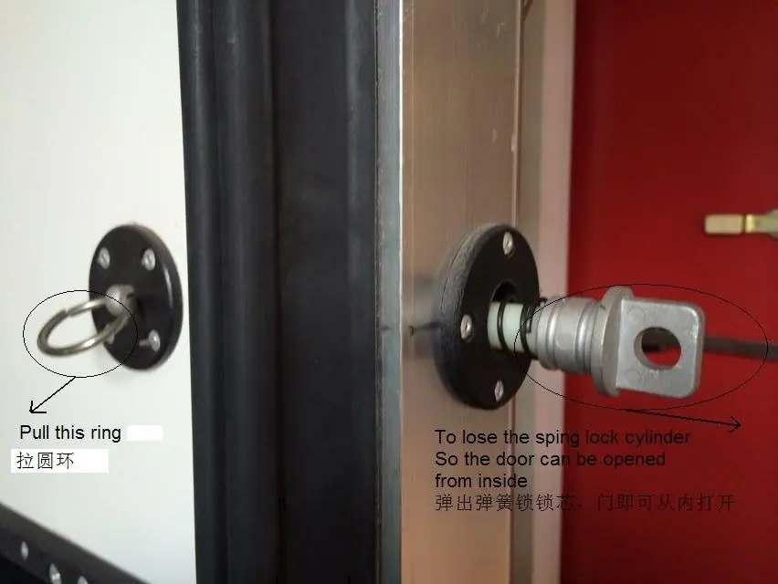 Cold Room Cold Storage Manual Sliding Door with PU Insulation