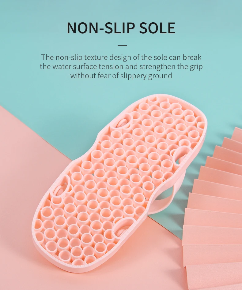 New Arrival PVC Healthy Slide Sandals PVC Massage Slipper with Two Heads