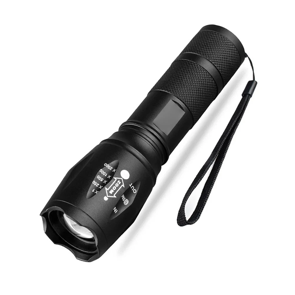 1000 LM Waterproof Military Tactical Flashlight for Self Defensive 5 Modes Dimmable High Power Rechargeable Led Taschenlampe
