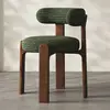 Noce + Tessuto Premium in Chenille verde scuro