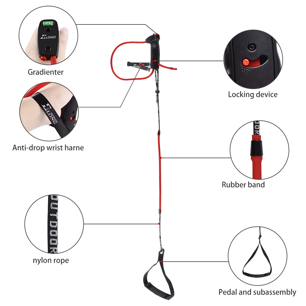 Elong Outdoor Archery Training Device Stretch Bands for Shooting Hunting Practice Simulated Bow Trainer
