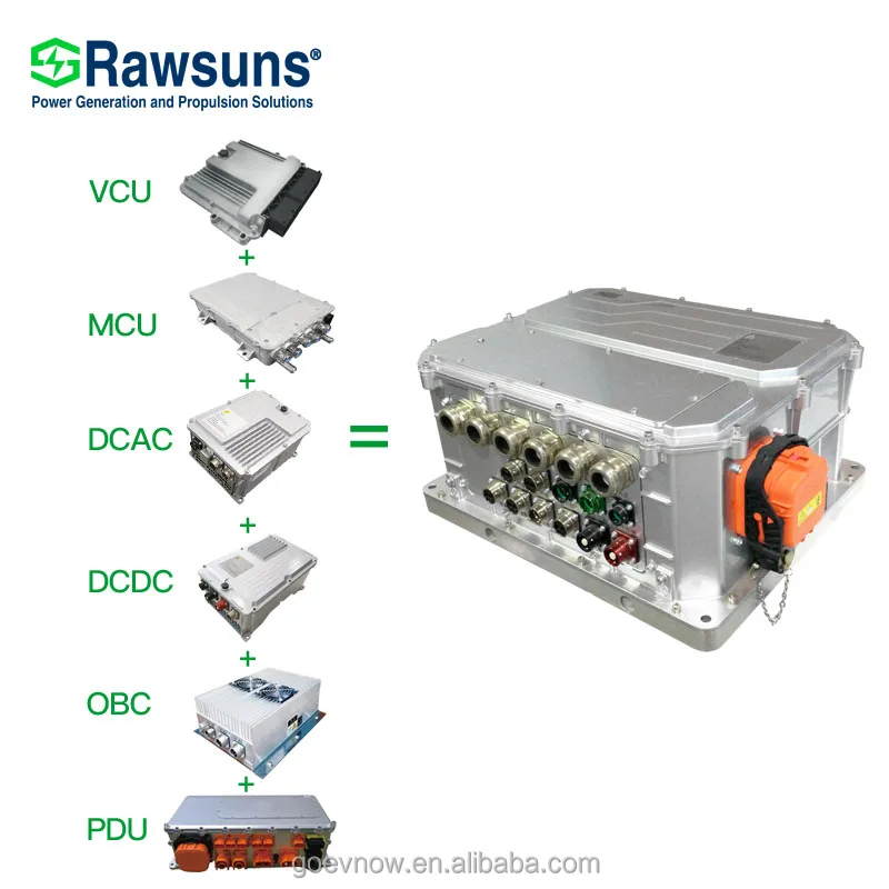 Powerful Electric Car Conversion Kit for 10.5m Bus School RMHD3900 Duel Motor Model with VCU Battery Complete Kit with AC Motor