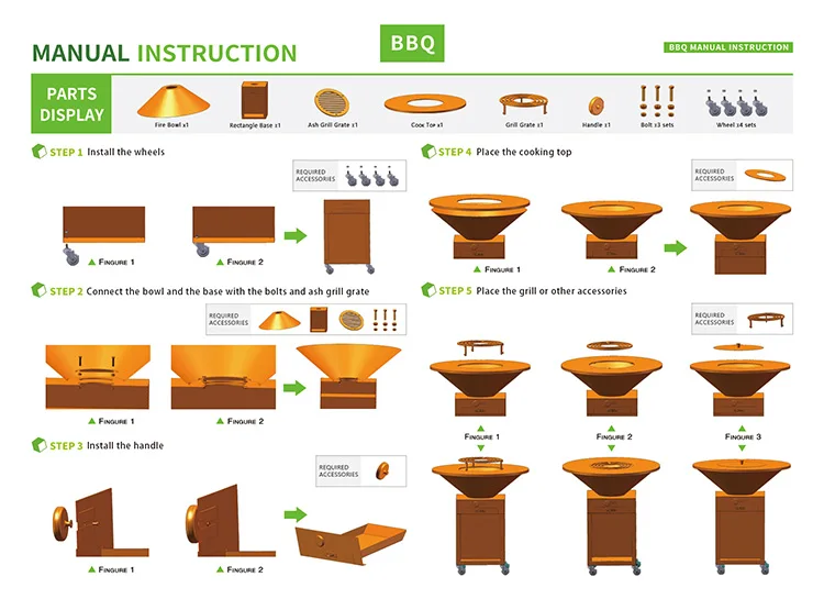 Corten Steel Outdoor Fire Pit Grill Corten Steel Outdoor Fire Pit Grill
