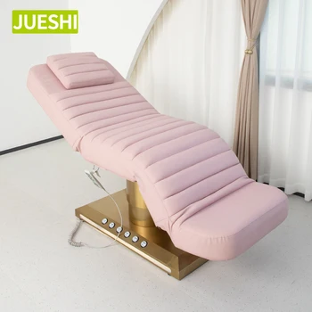 JUESHI Solid Wood Frame Massage Bed Beauty Salon Massage Salon Cosmetic Extension Facial spa chair electric massage Beauty Bed