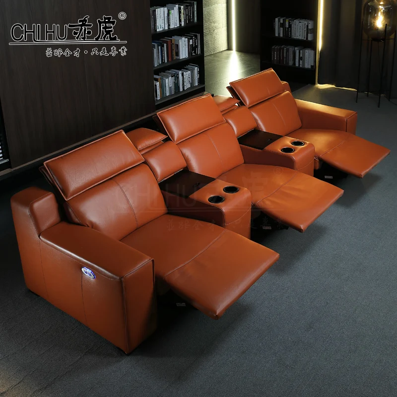 Combination Modern Villa Electric Functional Lazy Sofa Home Theatre