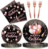 Rose Gold Birthday Plates*96