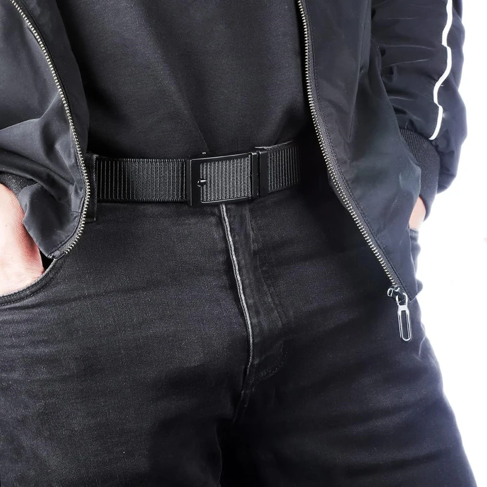 Men's Tactical Wear-resistant Multifunctional Belt Breathable Nylon Webbing Fully Adjustable Casual Belt Strap Belt
